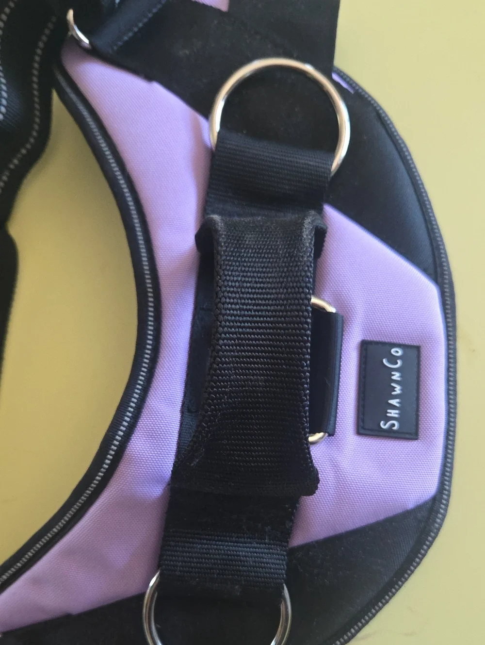 ShawnCo XL Purple & Black Dog Harness